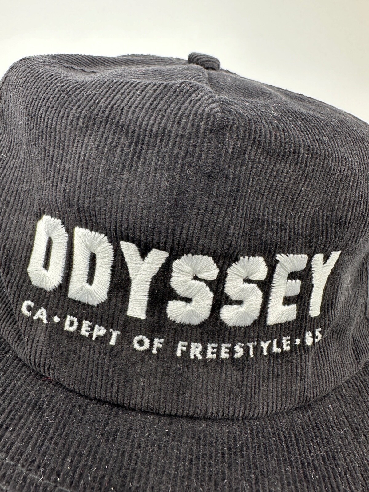 Odyssey Logo Golf Embroidered Graphic Black Adjustable Snapback Hat Cap One Size