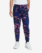 Nike Tech Fleece Pants Joggers Purple Black Blue Digi Camo DM6472-507 LARGE
