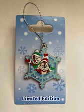 Disney Pin Chip and Dale Snowflake Ornament Pin - Limted Edition - 2009