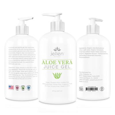 Jellen  Organic Aloe Skin Care Facial Treatment Gel