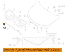 NISSAN OEM 07-25 ARIYA Hood Hood Components-Support Rod Grommet 657738J000