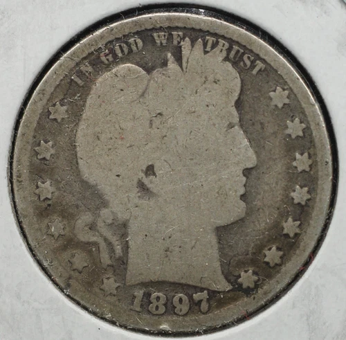 1897 BARBER QUARTER 25C (P0120)