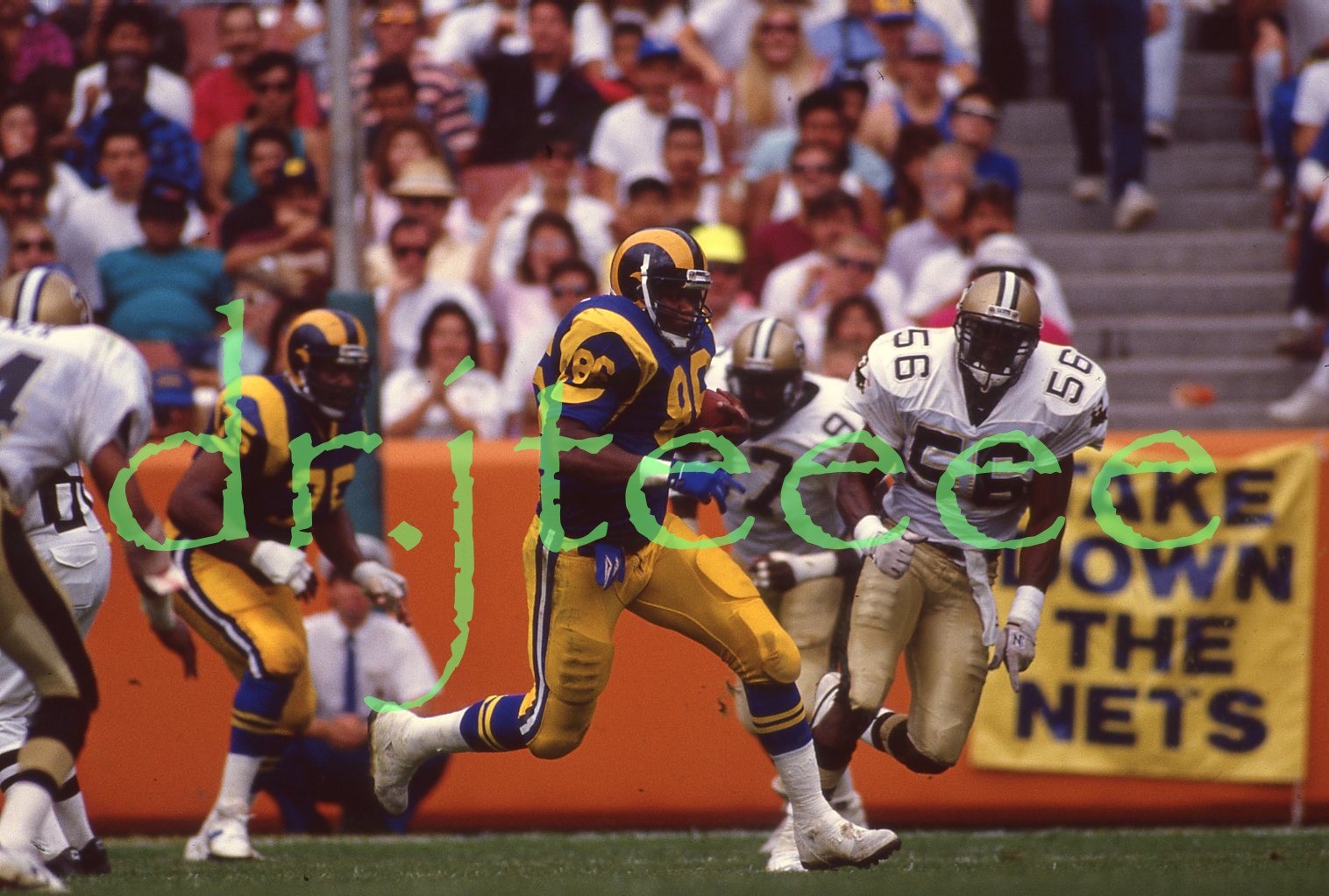 Damone Johnson LOS ANGELES RAMS - 35mm Football Slide
