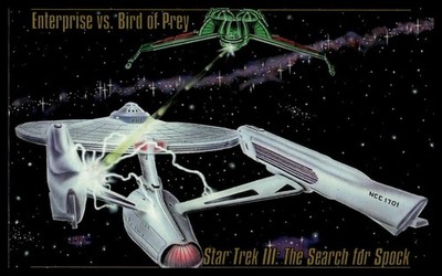 Enterprise Vs. Bird Of Prey 1993 Skybox Star Trek Master Series Trading Card #54