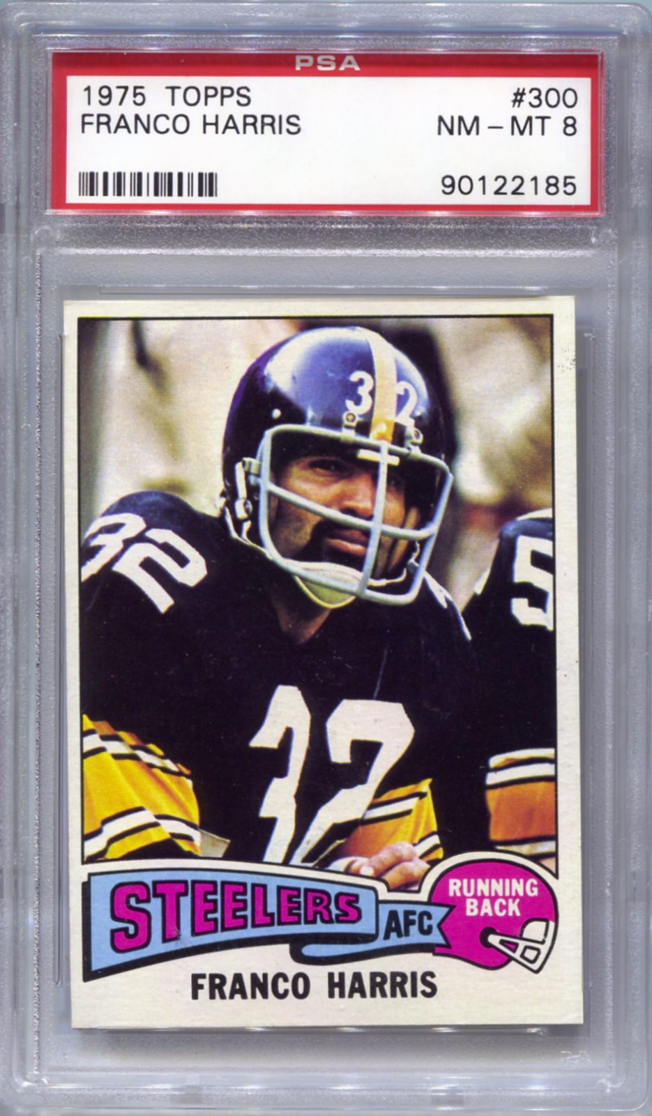 1975 Topps #300 Franco Harris PSA 8 - Steelers HOF