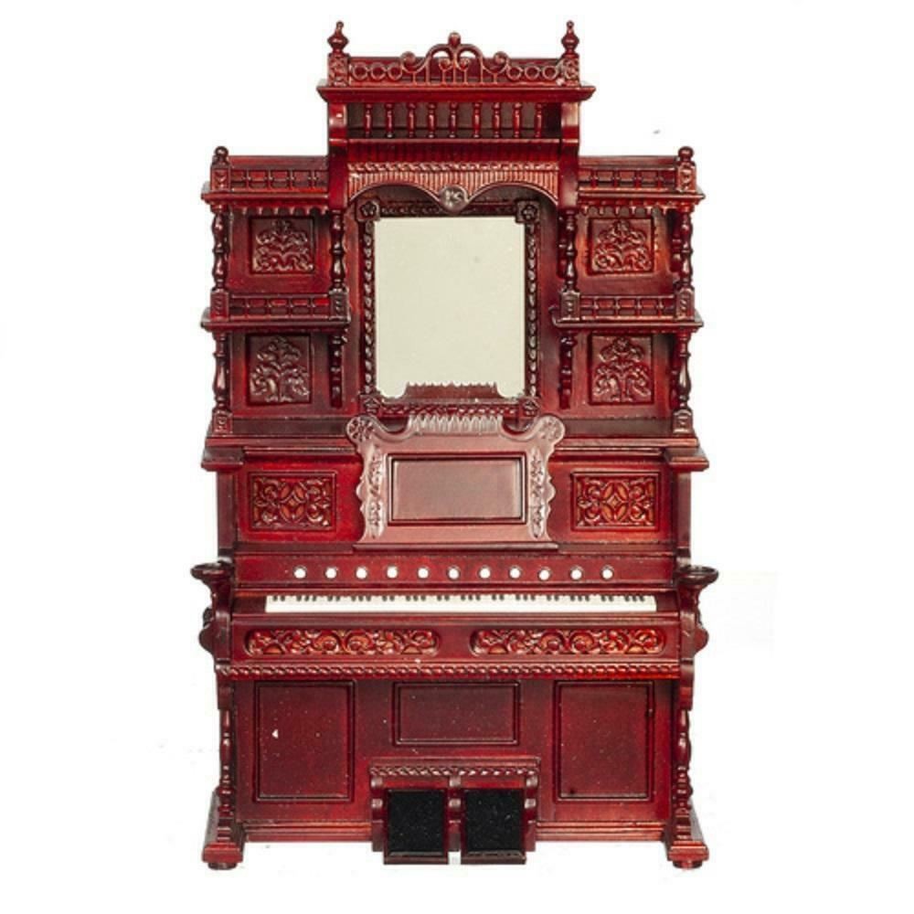 Dolls House Pump Organ Piano JBM Miniature Church Parlour Mahogany Furniture