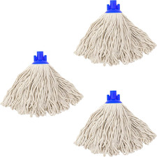 Cotton String Screw on Type Mop Replacement Head Refill Compatible with All Stan