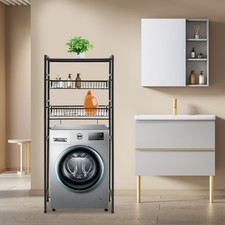 Washing Machine Storage Cabinet Laundry Room Storage  Organizer Standing Shelf