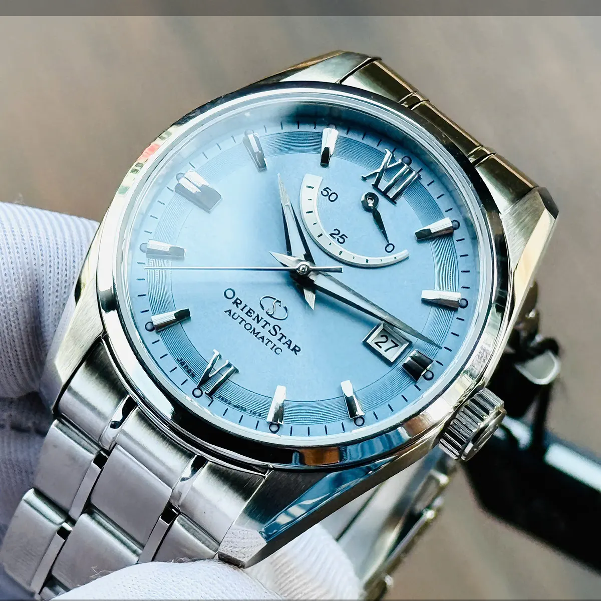 Orient Star Automatic Blue Dial Sapphire Crystal Men