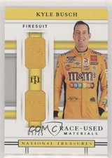 2020 Panini National Treasures Dual Race Used Firesuits 5/25 Kyle Busch 0s3