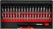 Vessel Tools Precision Specialty Screwdriver Bit 36pc Set with Case 9836 