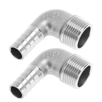 2pcs Barbetta Fittings 3/4'' Male BSPT 5/8'' OD Steel for Air Water Oil Gas
