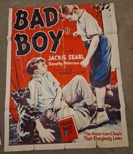 RARE VTG 1935 ORIGINAL 1 Sheet(64"X41") MoviePoster"PECK'S BAD BOY" *TRIMMED 52"