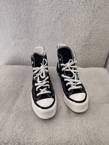 Converse Chuck Taylor 70 Women Sneakers 8.5 Black Lace Up Hi Top Athletic Shoes