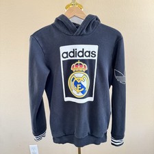 Real Madrid x Adidas Soccer Sweatshirt Hoodie Adult Small Crest Graphic 2015