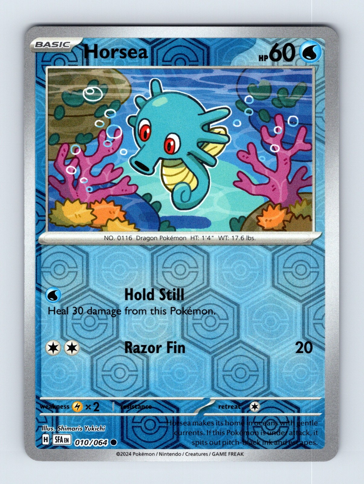 Horsea - Shrouded Fable 010/064 - Reverse Holo - Common - NM - Pokémon