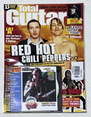 Total Guitar Magazine Issue 99 Aug 2002 Red Hot Chili Peppers w/CD Vintage