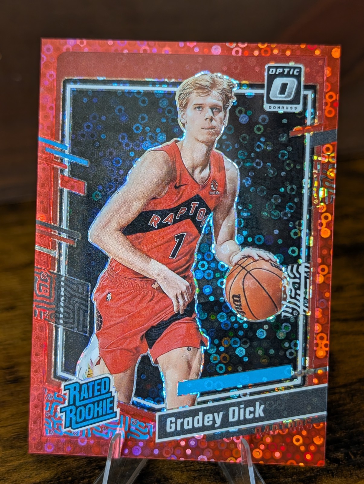 2023-24 Panini Donruss Optic - Rated Rookie Gradey Dick #212 Red Fast Break/75