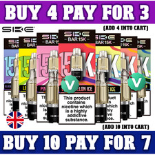 SKE Bar 15K Prefilled Pods | Replacement Pods | 20mg | Vape Pods | ECIG