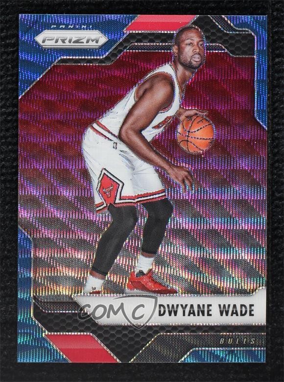 2016-17 Panini Prizm Blue Wave Prizm 92/99 Dwyane Wade #24 HOF 0x5i