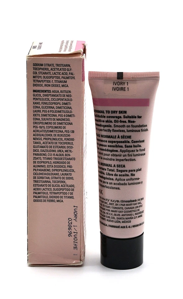 ⭐ Mary Kay TimeWise Luminous Wear Liquid Foundation Ivory 1 – 038696 New in Box - Image 2 of 4