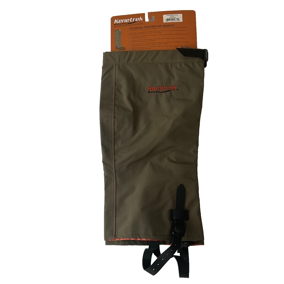 Kenetrek Hunting Gaiters 男式 L 码靴子 9-12 码绿色重型防水 — 第 2/4 张图片