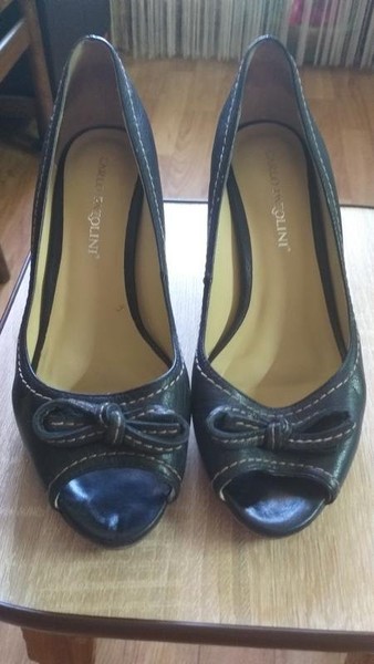 Women Carlo Pazolini Heels Black Leather 38 #1105
