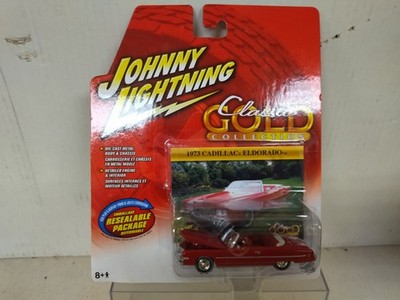 1973 CADILLAC ELDORADO RED CLASSIC GOLD 1:64 JOHNNY LIGHTNING