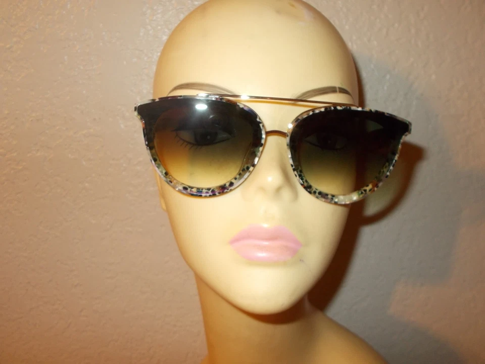 KREWE Clio Nylon Poppy Frame Green Lenses Sunglasses - Image 2 of 4