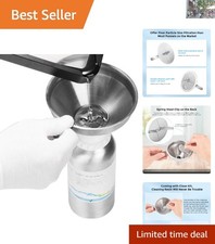 Versatile Stainless Steel Funnel for 3D Printers - Resin Cleaning Kit Included