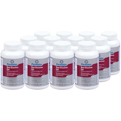 Permatex Rust Dissolver 81756 (12pk); Rust Dissolver Gel 8 oz. Bottle, Pink
