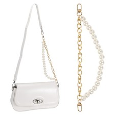 12.6" Pearl Bag Extender Chain, Replacement Strap, Gold Tone