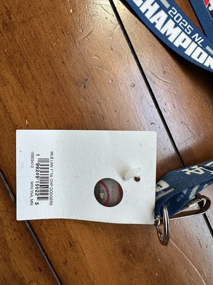 2025 World Series Lanyard Los Angeles Dodgers NLCS Champions Licensed - Image 4 of 4