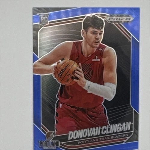 2024-25 Panini Prizm Black Donovan Clingan Blue Prizm Rookie #131/199