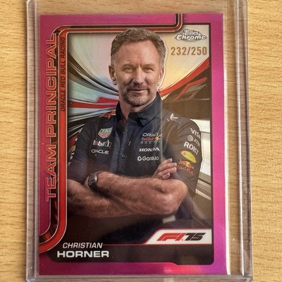 Christian Horner /250 True Pink Refractor Parallel - 2025 Topps Chrome F1