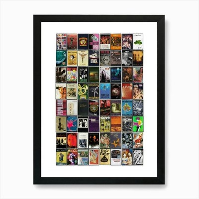 Grunge Music Print - Original Casse Framed Wall Art Poster Canvas Print Picture
