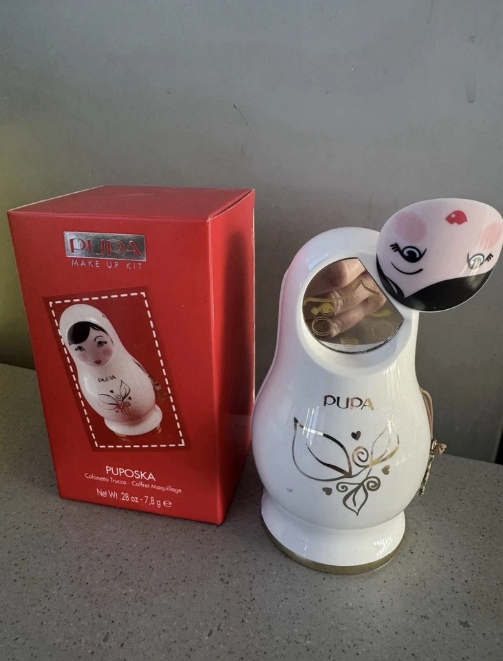 Pupa Puposka Make Up Kit Babushka Bianco Da Collezione Raro - Immagine 2 di 4