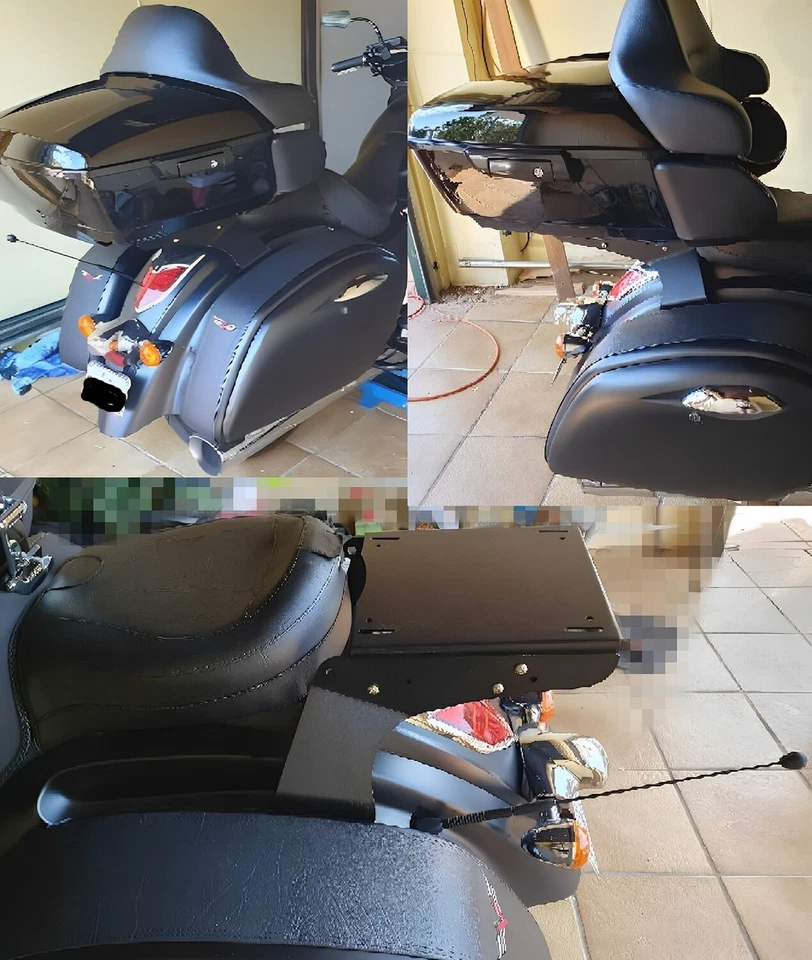 Portaequipajes Razor Tour Pack Pak almohadilla y maletero para Kawasaki Vulcan 1700 Vaquero Foto 2 de 4