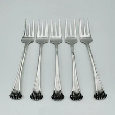 Towle MARCHESA Japan Stainless Flatware SILVERWARE Dessert Fork 6” Set Of 5