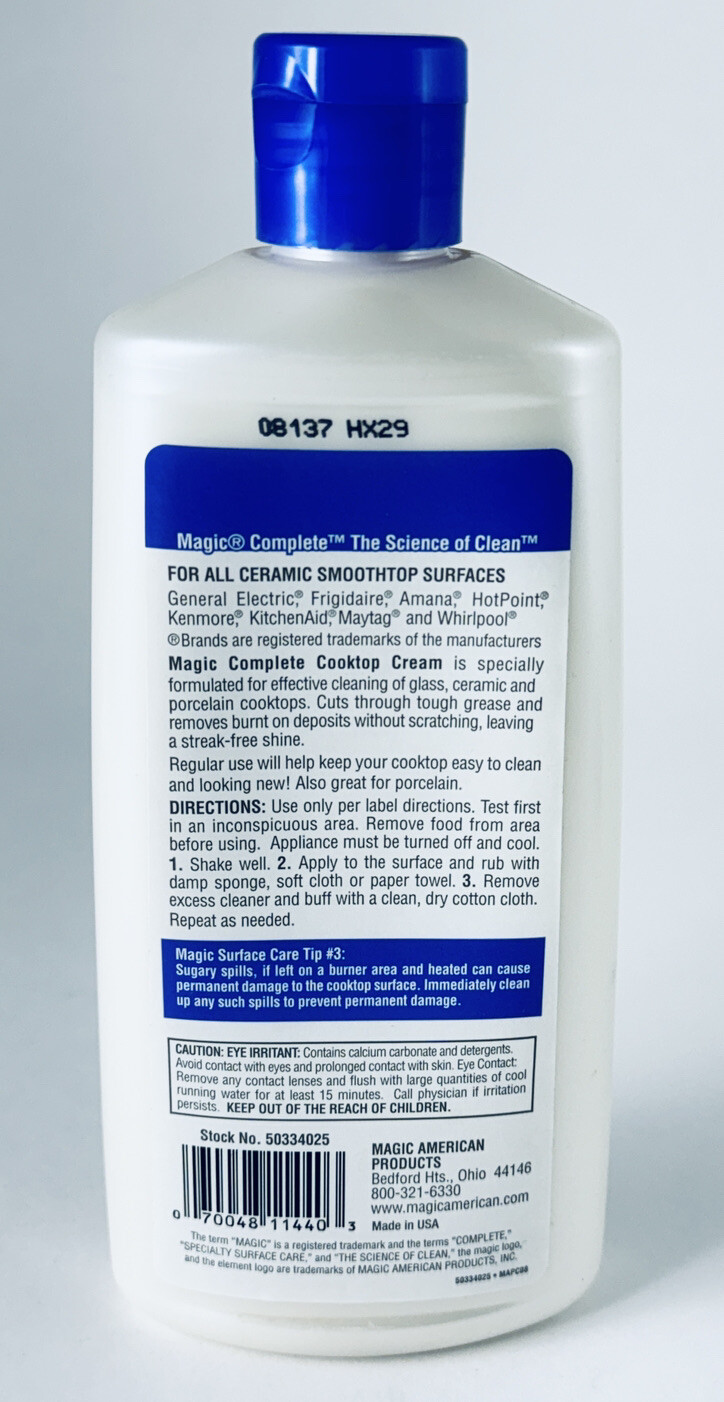 Magic Glass Cooktop Cleaner and Polish - Professional Home 16 oz. Rare!