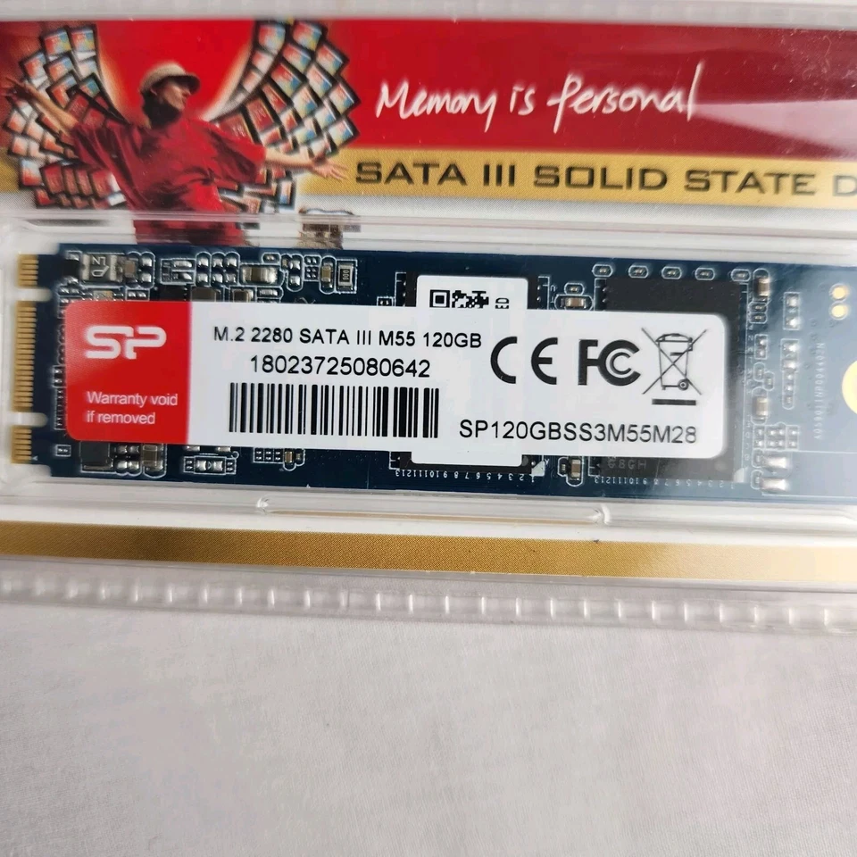 M.2 2280 SATA III INTERNAL SSD 120 GB Silicon Power A55 SP120GBSS3M55M28 New! - Image 2 of 3