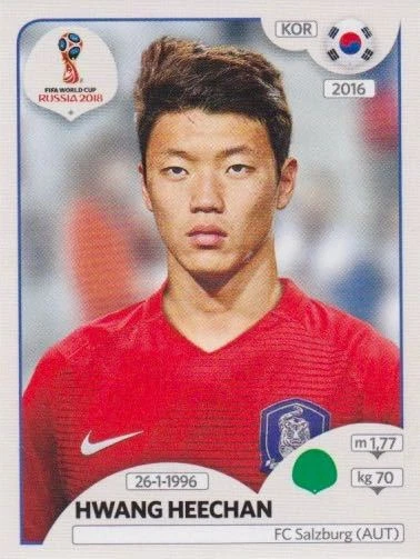 PANINI FUßBALL FIFA WM 2018 RUSSIA Panini Sticker World Cup 2018 Russia No. 511 Hwang Heechan KOR Korea Image NEW