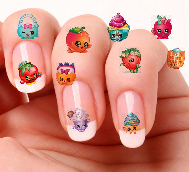 Shopkins Nails Ralena S 6th Birthday Shopkins In 2019 Shopkins