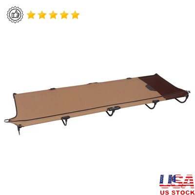 Folding Zipper Cot Portable Sleeping Bed Camping Travel Easy Setup Stability New