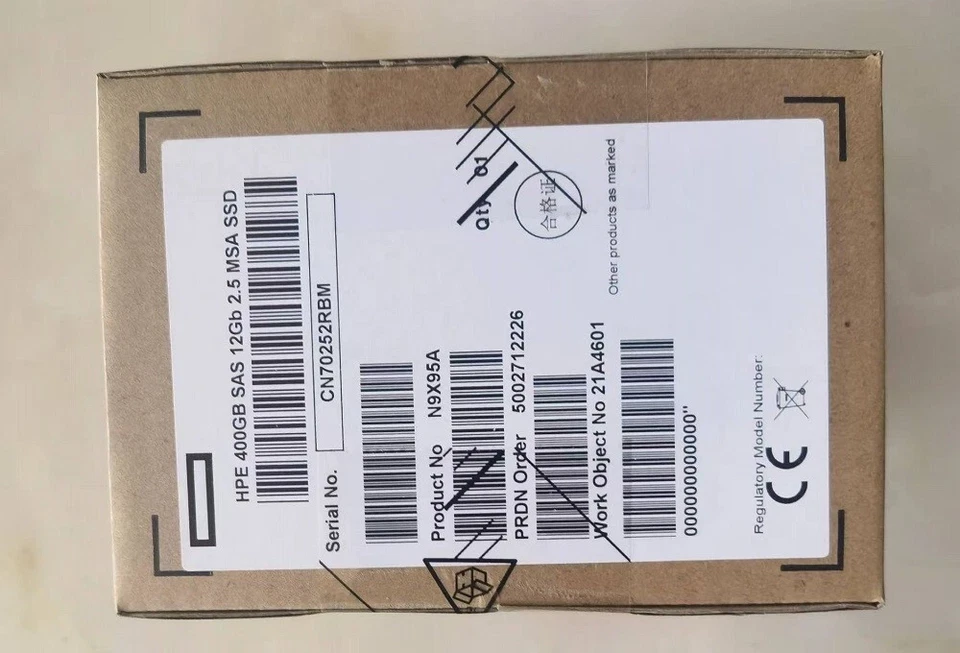 NEW HPE MSA N9X95A 841504-001 2.5″ 400GB SSD SAS 12G Mixed Use Solid State Drive - Image 2 of 2