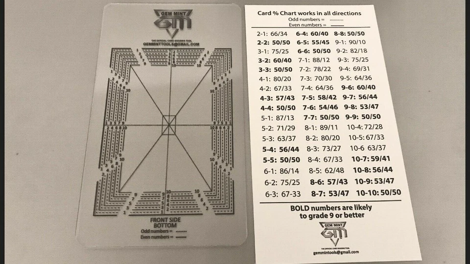 Clasificación de cartas/herramienta de cartas centradas gema como nueva PSA/BGS/TCG Pokémon regalo gratis💥 - Imagen 2 de 4