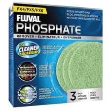 Fluval Phosphate Remover Pads Aquarium Filter Cleaner 3 Pack  FX4 FX5 FX6 A262