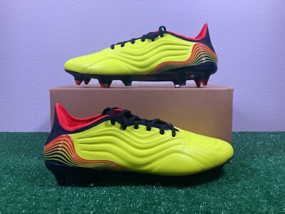 9.5 Men/10.5 Women- Adidas Copa Sense.1 SG Solar Yellow Soccer Cleats GY8935 nby