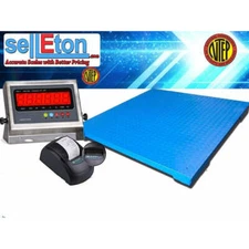 SellEton NEW NTEP 5' x 5' | 60" x 60" Industrial Floor scale with printer