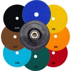 Diamant Schleifpad 125mm Klett Trockenschliff Polierpad Marmor Schleifscheibe